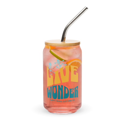 Live in Wonder 16oz Can-Shaped Glass