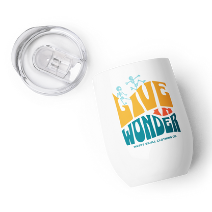 Live in Wonder 12oz Wine Tumbler