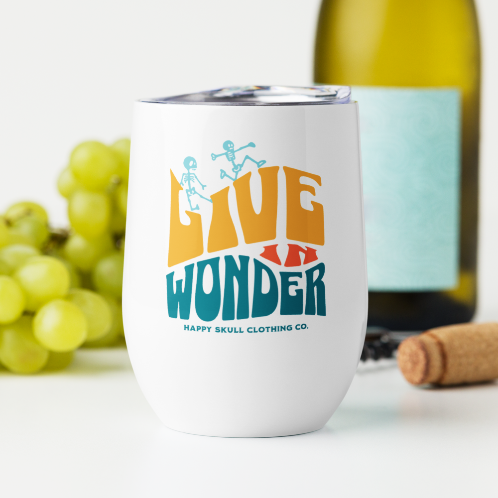 Live in Wonder 12oz Wine Tumbler