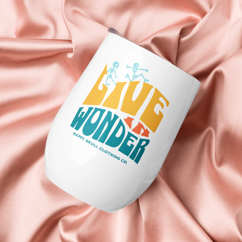 Live in Wonder 12oz Wine Tumbler