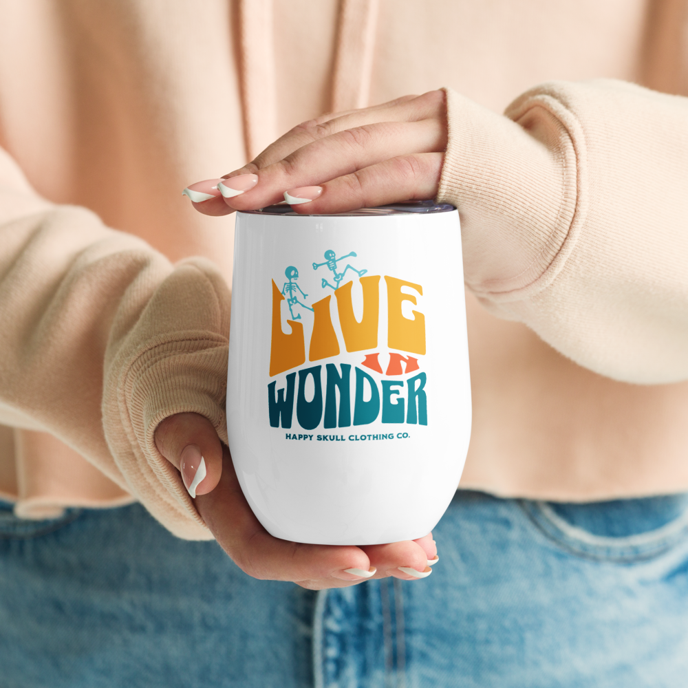 Live in Wonder 12oz Wine Tumbler