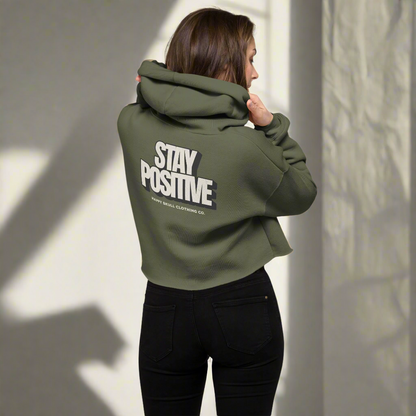 Stay Positive - Crop Hoodie